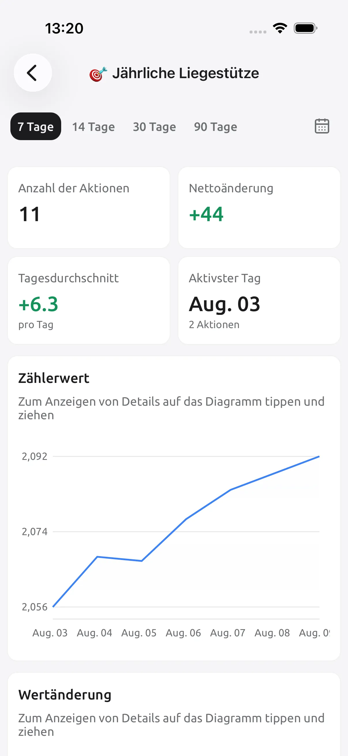 Screenshot von Tally Counter: Erkenne den Trend, nicht nur die Summe